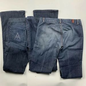 7 For All Mankind Womens 29 Jeans Bundle A Pocket